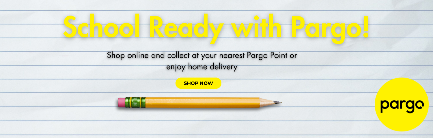 Promotional banner for Pargo with a pencil on lined paper background