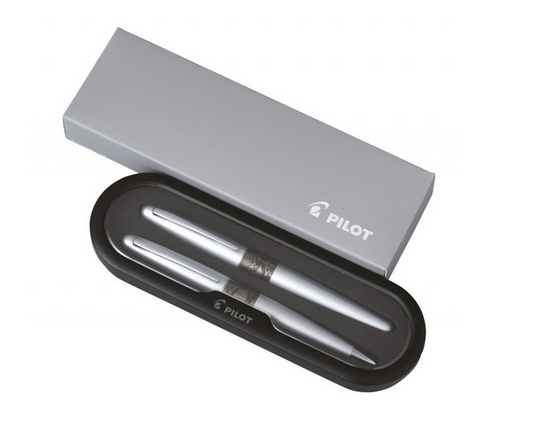 Pilot Mid-Range Gift Set White Tiger Ballpoint Pen & Clutch Pencil