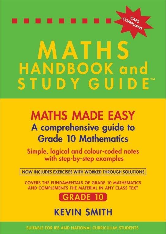 Maths Handbook Study Guide Grade 10 Amanda Johnson Co Textbooks Maths handbook study guide grade 10 amanda johnson co textbooks