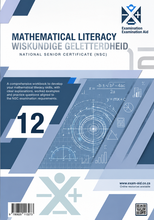 MATHS LIT Exam Aid Grade 12 (2027 edition) [PRE-ORDER - Available in January 2027]