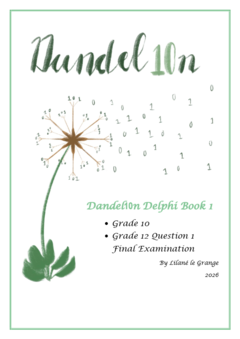 Dandel10n Delphi Book 1 (2026)