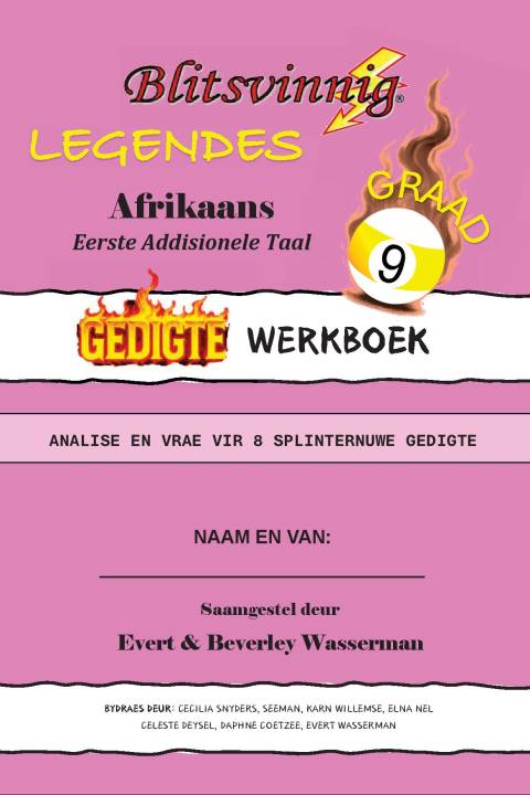 Blitsvinnig Legendes - Gedigte Werkboek Graad 9