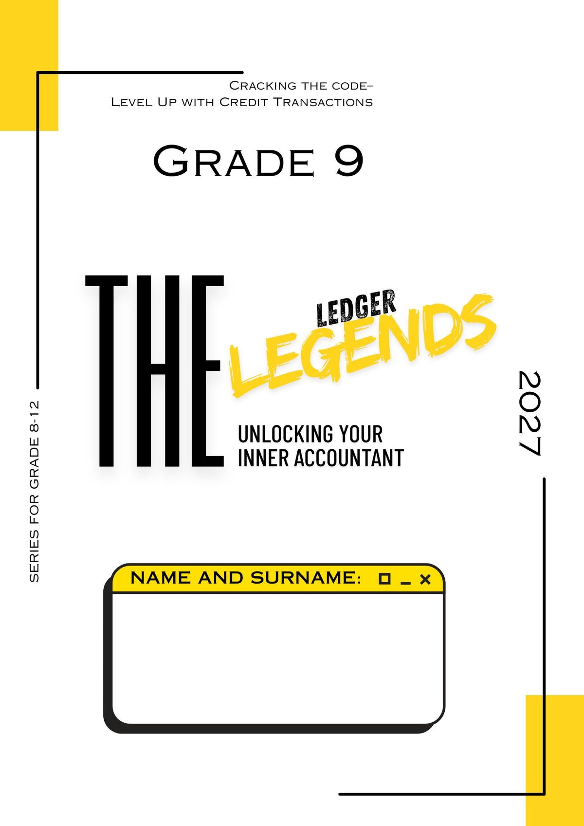 Trimico Accounting - Ledger Legends Grade 9 Cracking the Code
