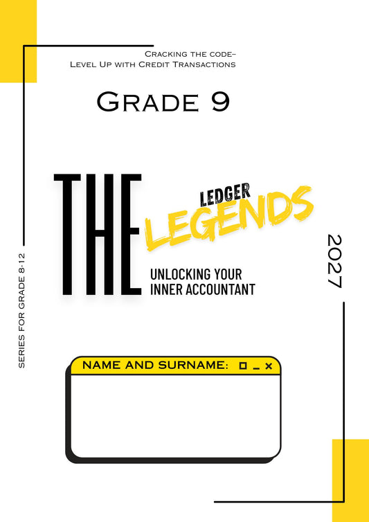 Trimico Accounting - Ledger Legends Grade 9 Cracking the Code - Amanda Johnson & Co. Textbooks