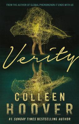 Book cover of 'Verity' by Colleen Hoover with a stylized figure and reflective design.