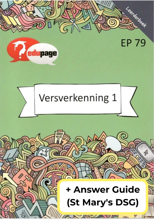 Versverkenning 1 Gedigte Werkboek + Answer Guide (St Mary's DSG) - Amanda Johnson & Co. Textbooks