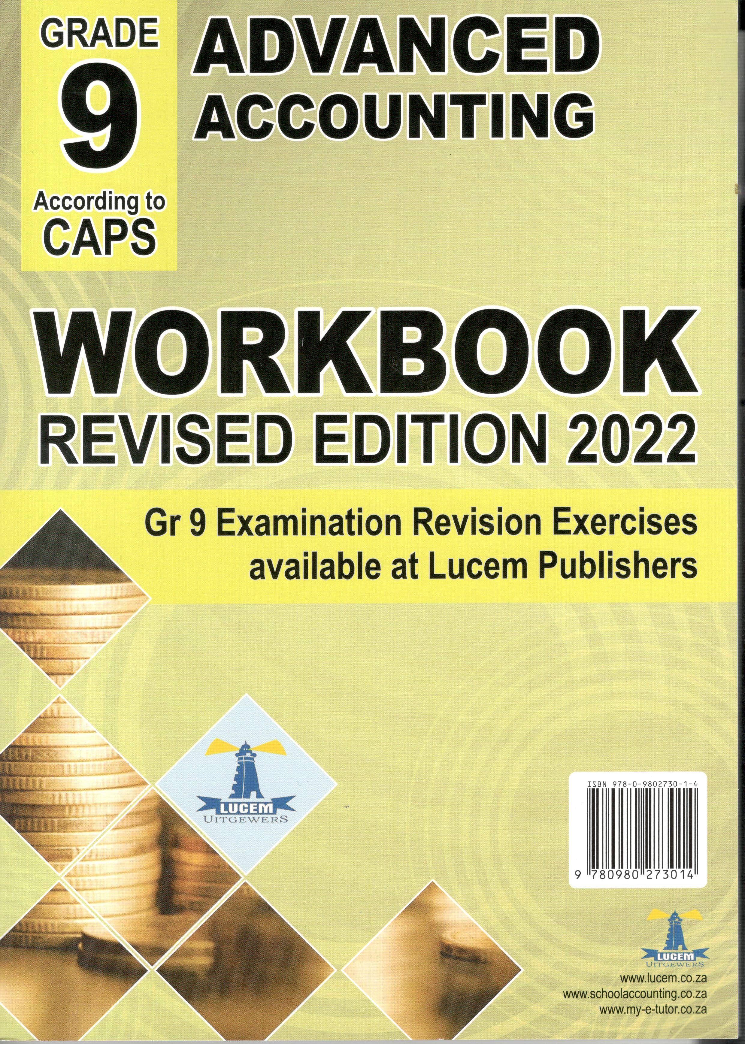 Advanced Accounting for Grade 9, 2022 Ed. Amanda Johnson & Co. Textbooks