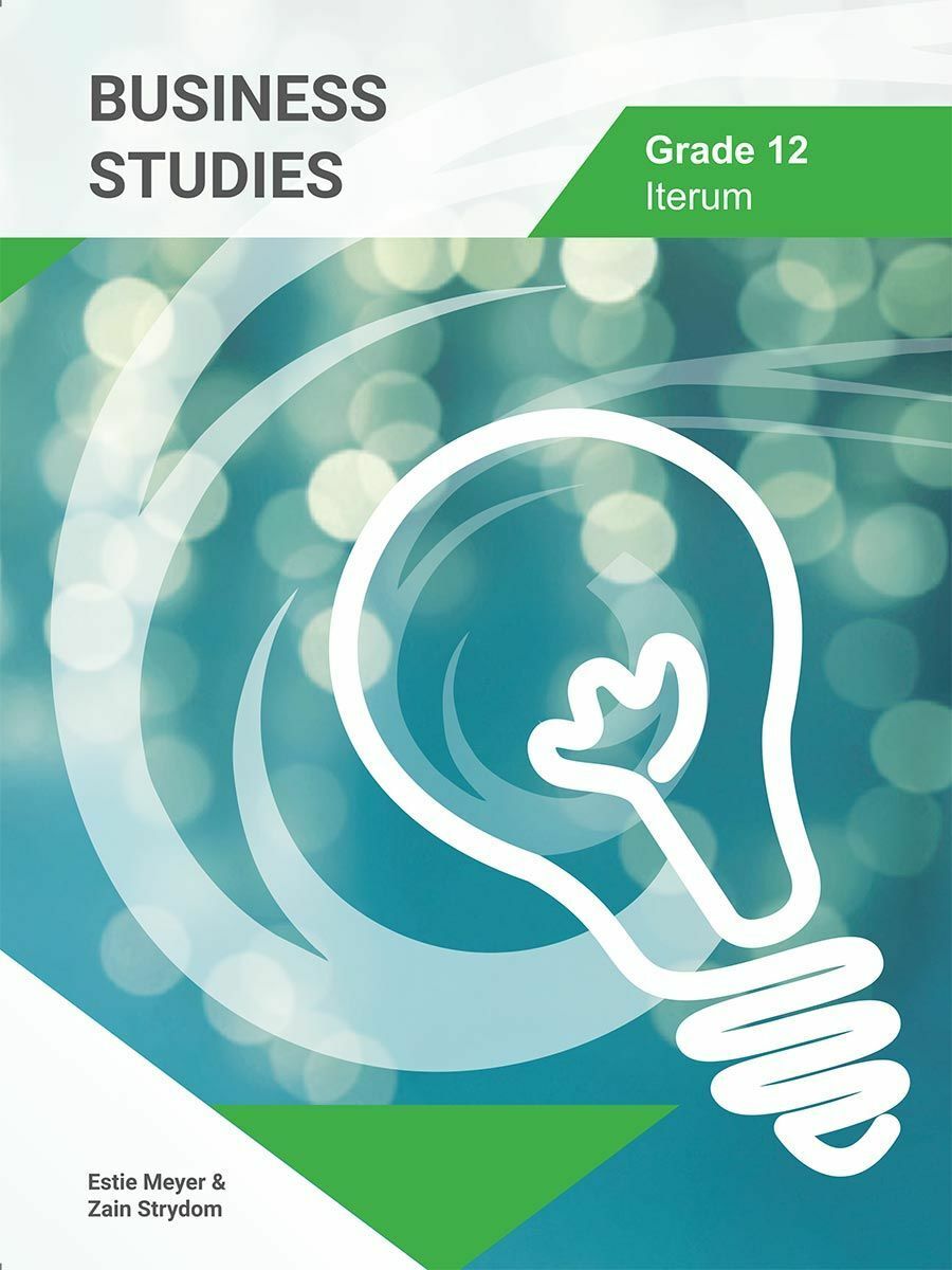 Consumo Business Studies Iterum Series Grade 12 - Amanda Johnson & Co. Textbooks