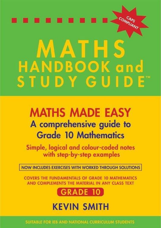 Maths Handbook & Study Guide Grade 10